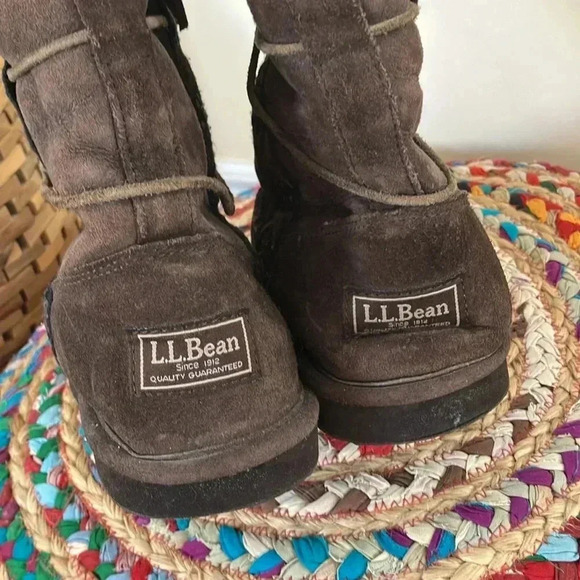 L.L. Bean brown  suede leather boots - Picture 5 of 8